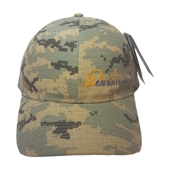 NWT ENBRIDGE Hat Organic Cotton Trucker Hat Curved bill Embroidered Camo Cammo - Picture 2 of 16